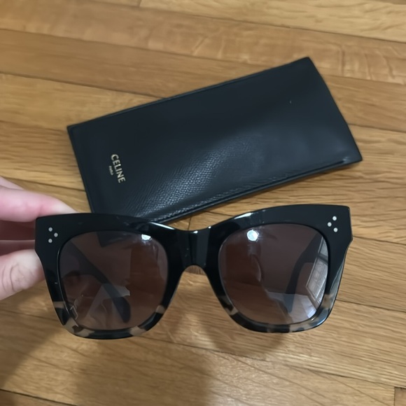 Celine Cat Eye S004 Sunglasses in Acetate Black/Havana - barely worn!!!! - Picture 7 of 7